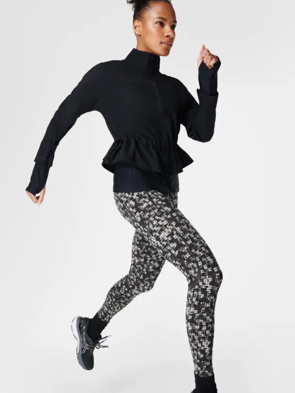 NWT Sweaty Betty Fast Lane Running Jacket | Black | Size Medium - Picture 8 of 13